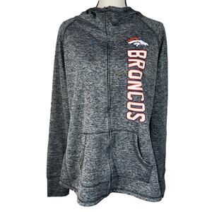 NFL Team Apparel Denver Broncos Womens XX-Large Jacket Full-Zip Hooded Pockets